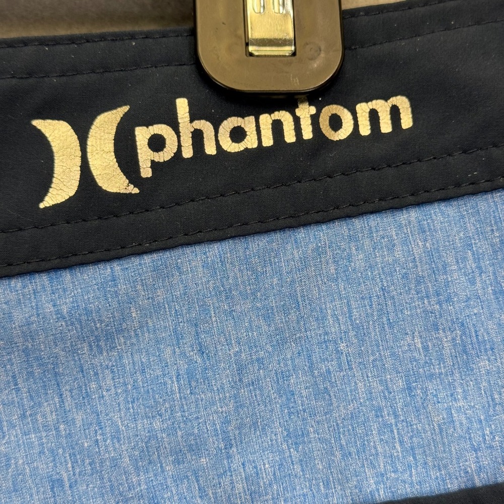 Hurley Phantom Mens Blue Striped Board Shorts Swim Trunks Size 31 - Picture 8 of 12